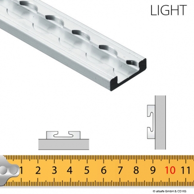 Airline-Schiene ECKIG light nach Maß