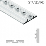 2m Airline-Schiene MIT FLANSCH standard